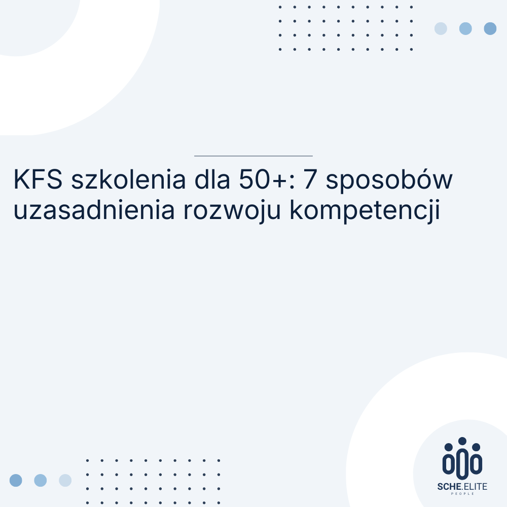 KFS szkolenia dla 50+