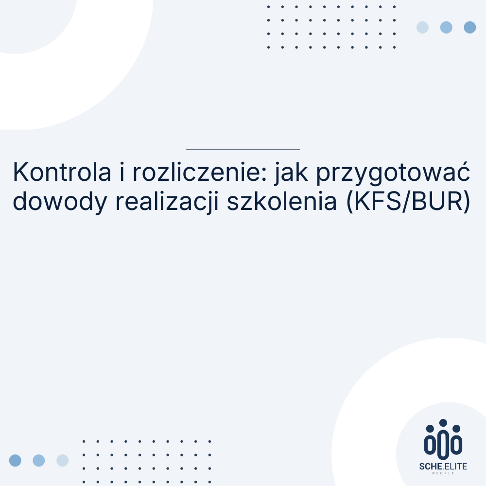 dowody realizacji szkolenia