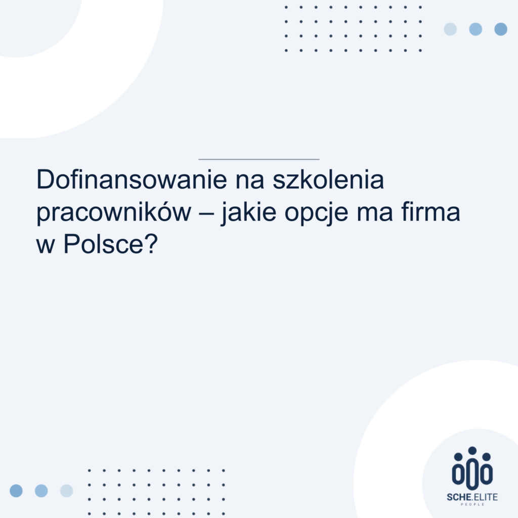 dofinansowanie na szkolenia pracowników
