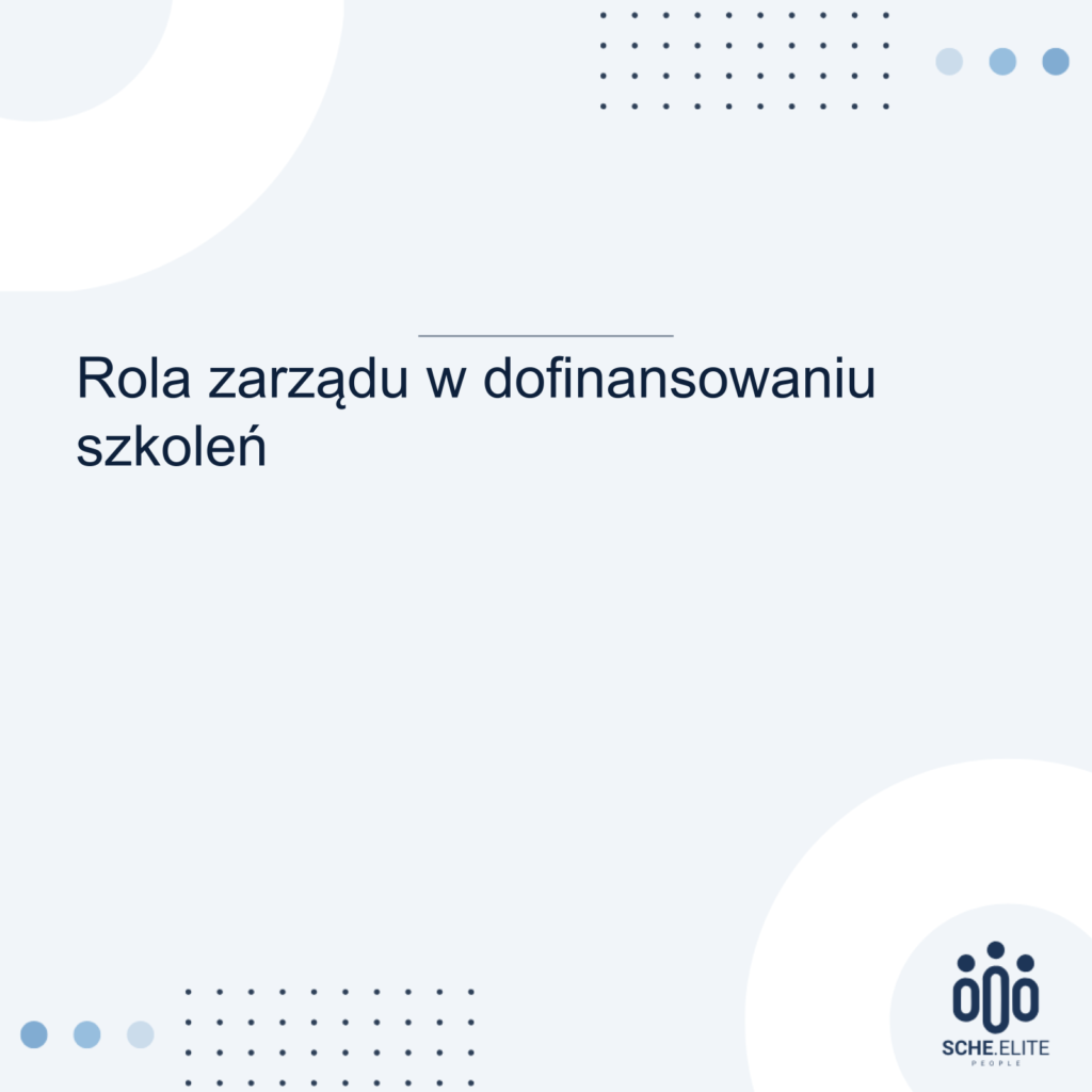 dofinansowanie szkoleń