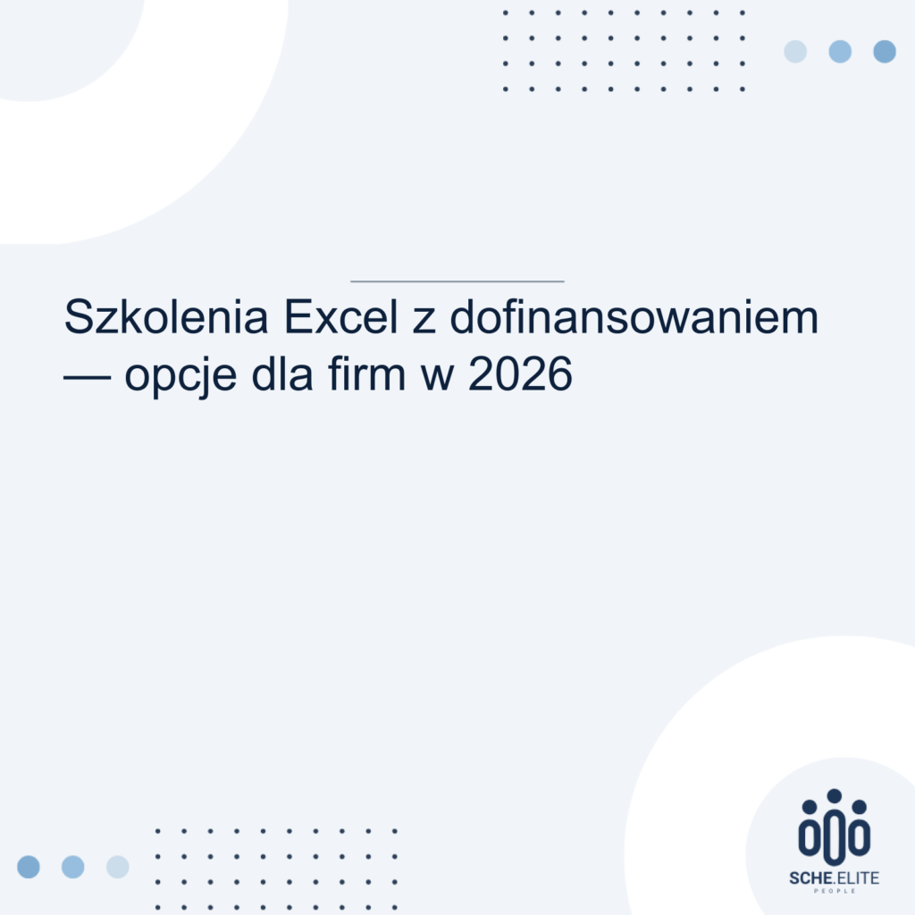szkolenia Excel z dofinansowaniem