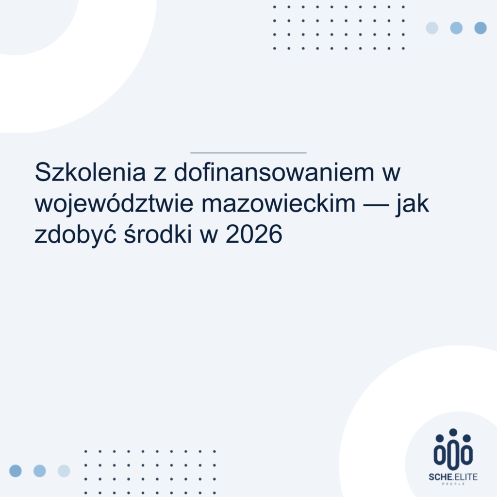 szkolenia z dofinansowaniem mazowieckie