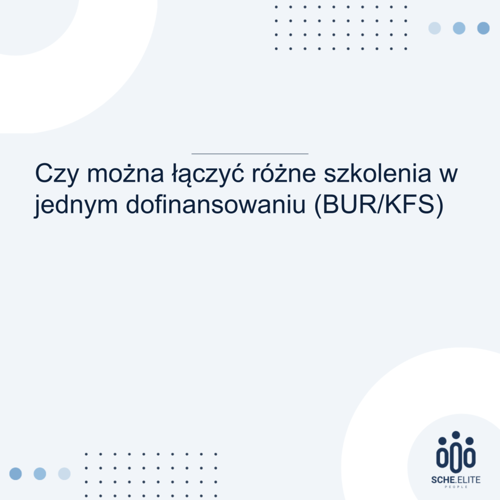 łączenie szkoleń BUR KFS