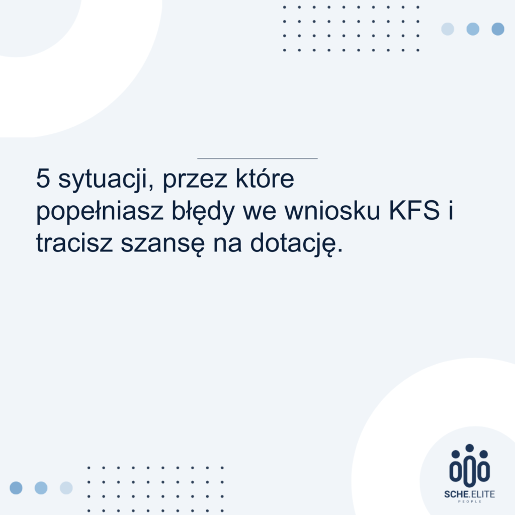 błędy we wniosku KFS