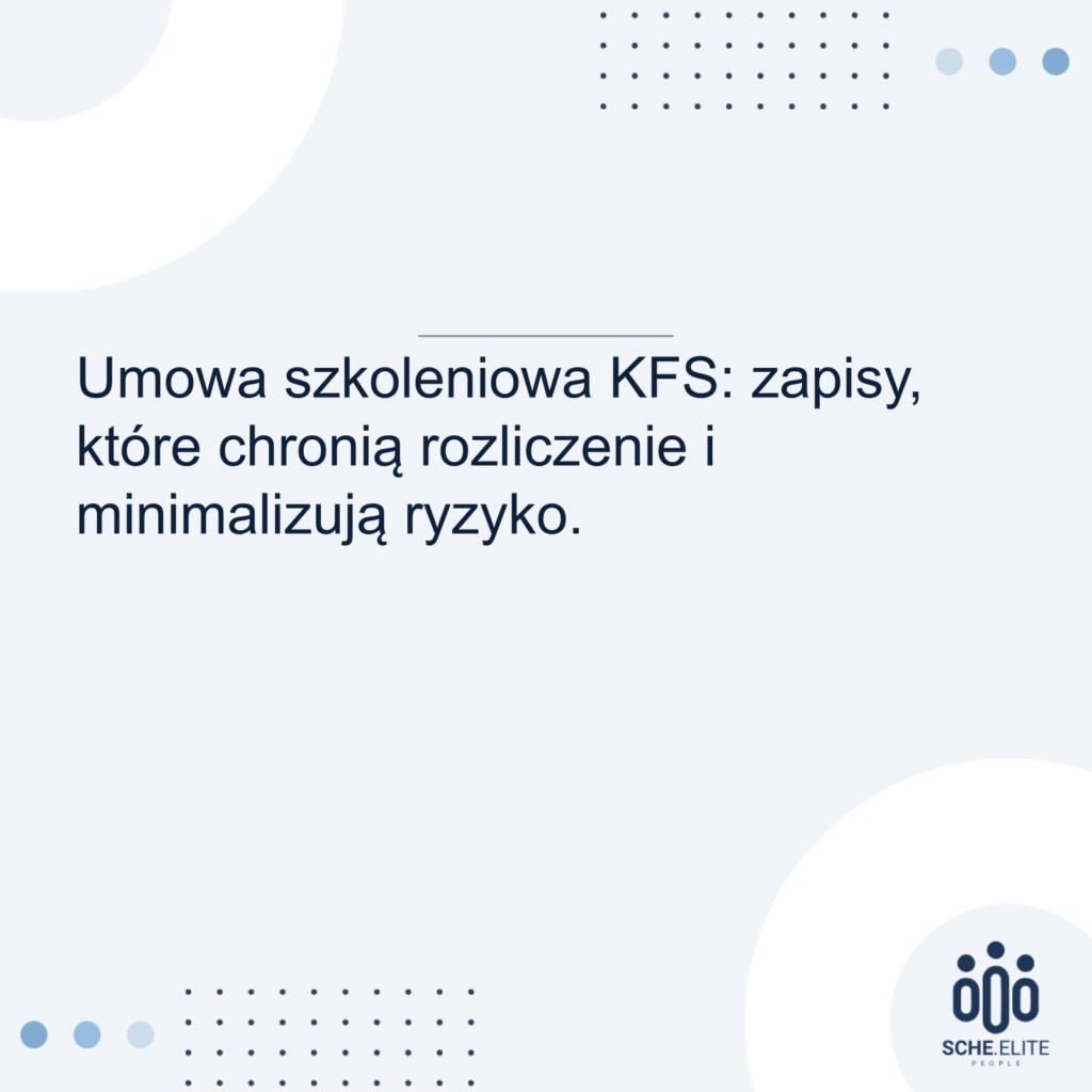 umowa szkoleniowa KFS