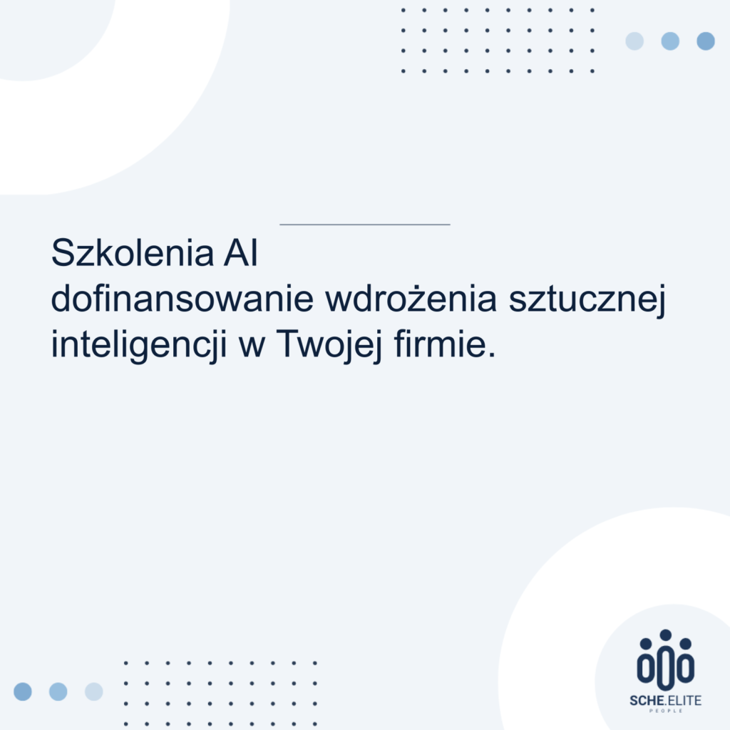 szkolenia AI dofinansowanie