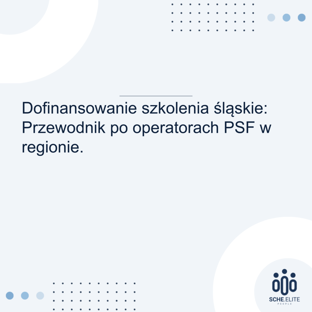 dofinansowanie szkolenia śląskie