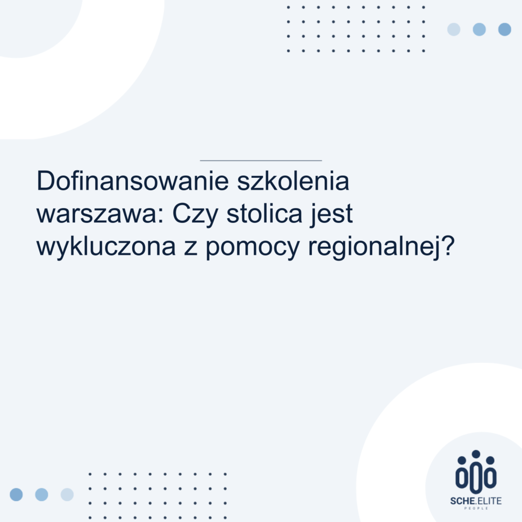 dofinansowanie szkolenia warszawa