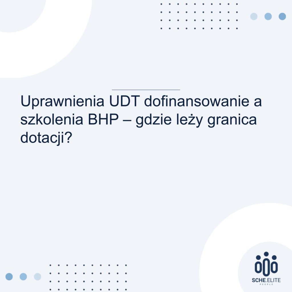 uprawnienia UDT dofinansowanie