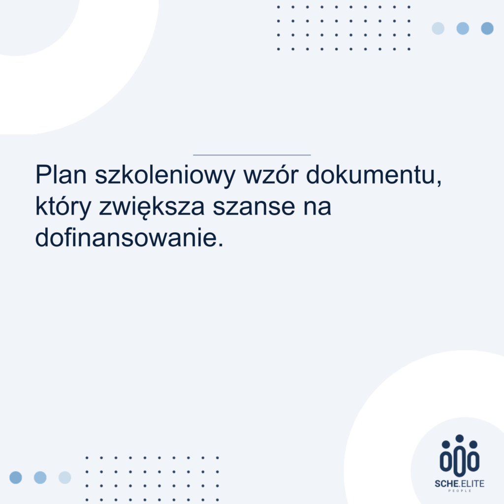 plan szkoleniowy wzór