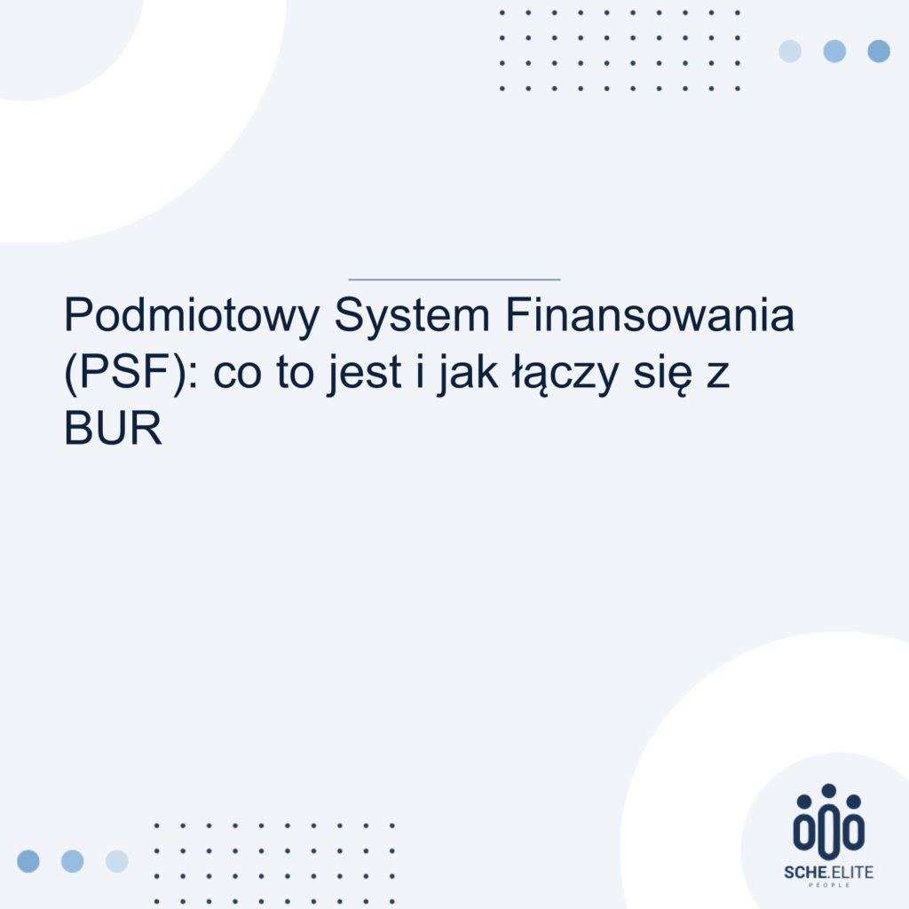 podmiotowy system finansowania psf definicja
