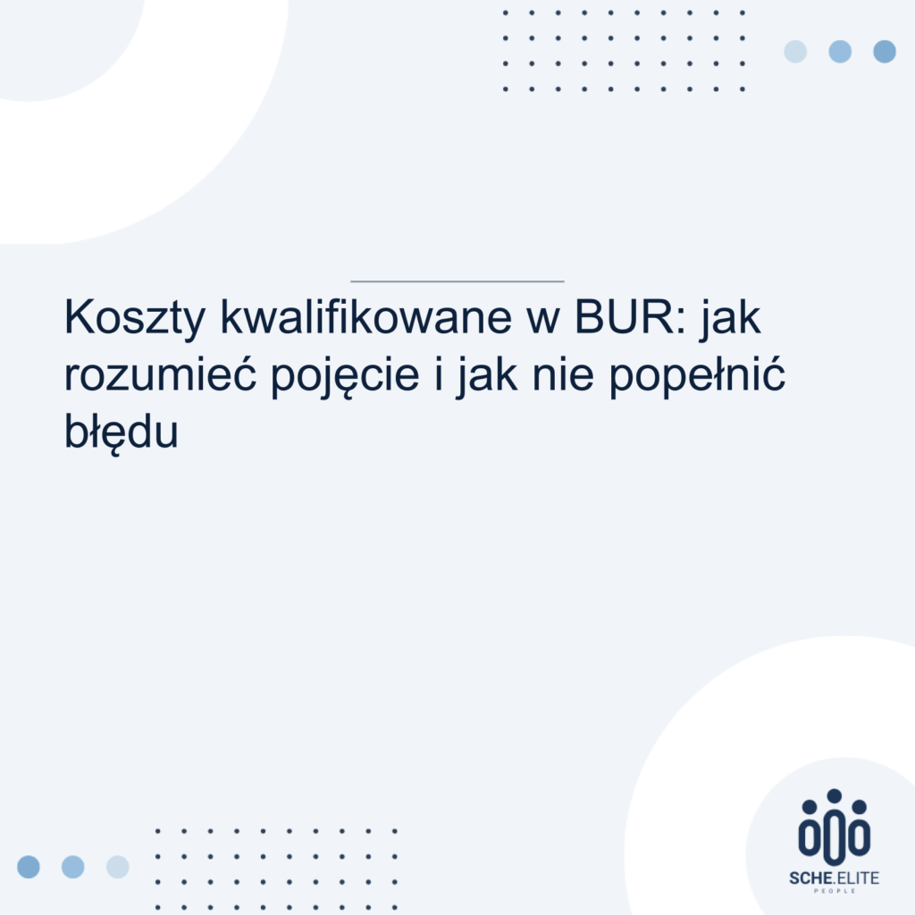 koszty kwalifikowane bur