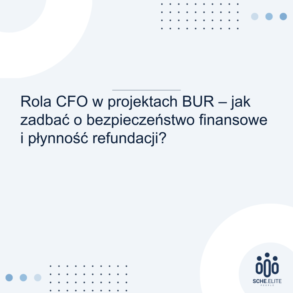 rola cfo w projektach bur