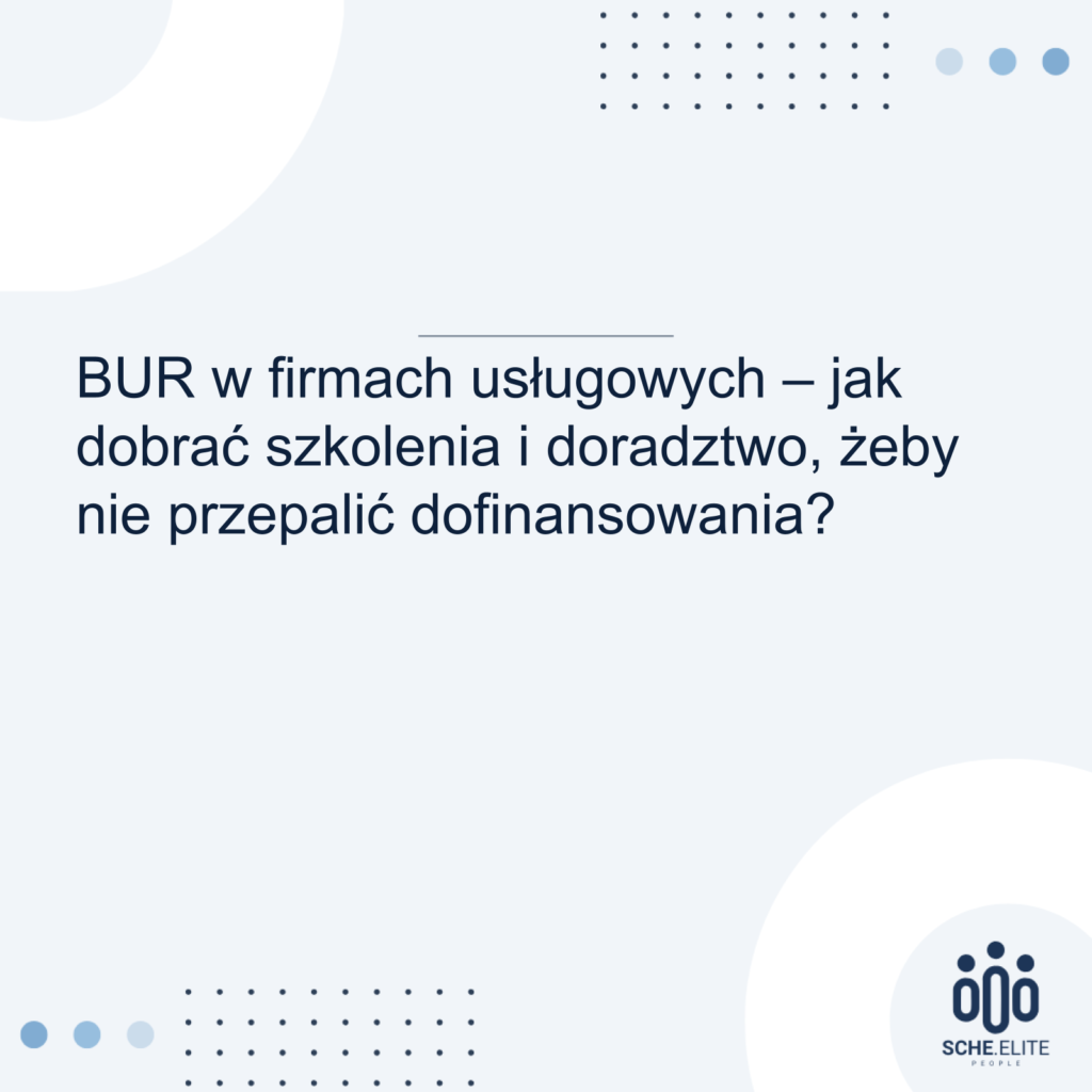 bur w firmach usługowych