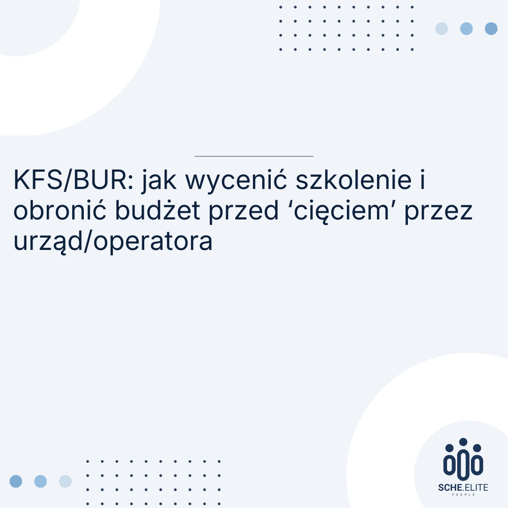 wycenić szkolenie i obronić budżet