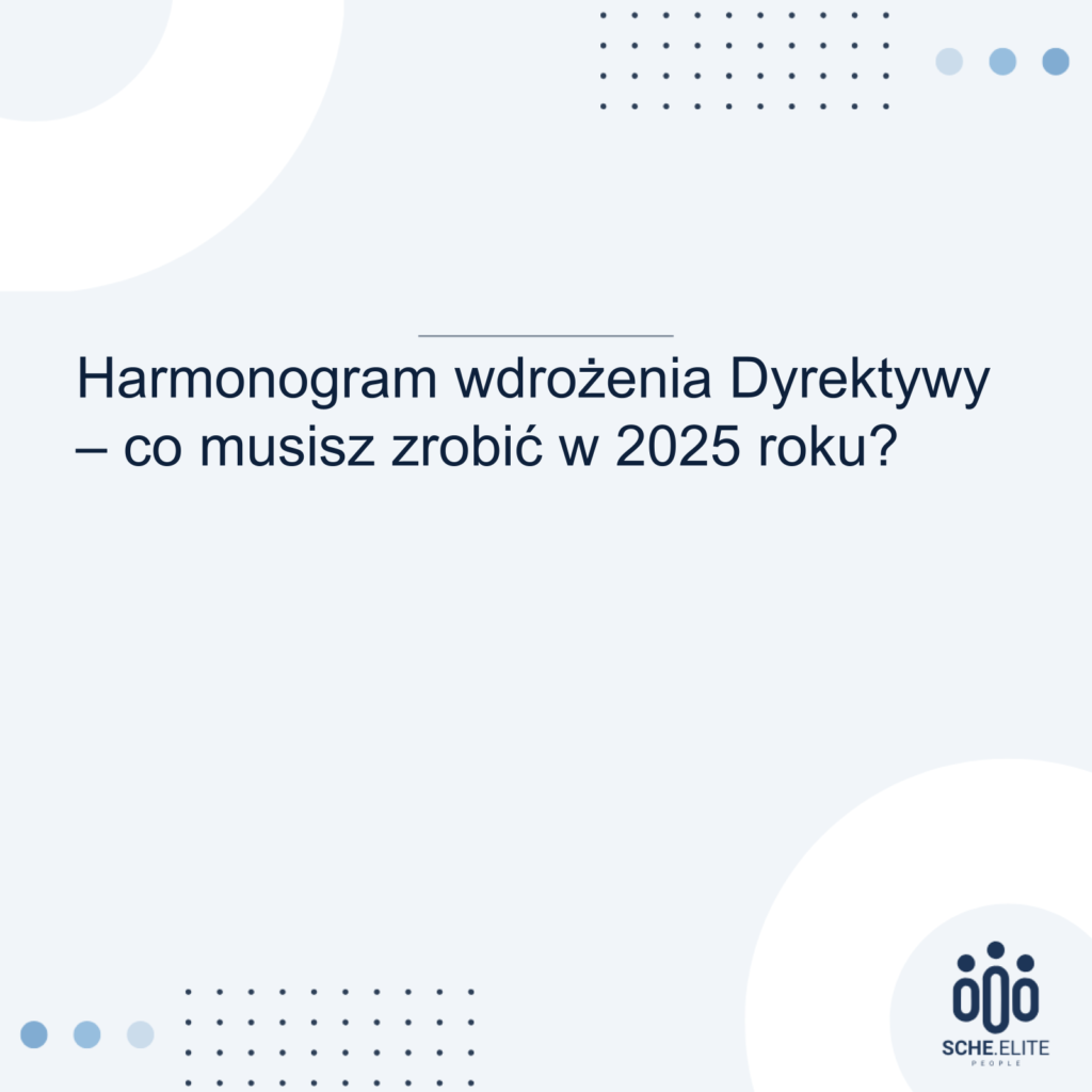 Harmonogram wdrożenia Dyrektywy