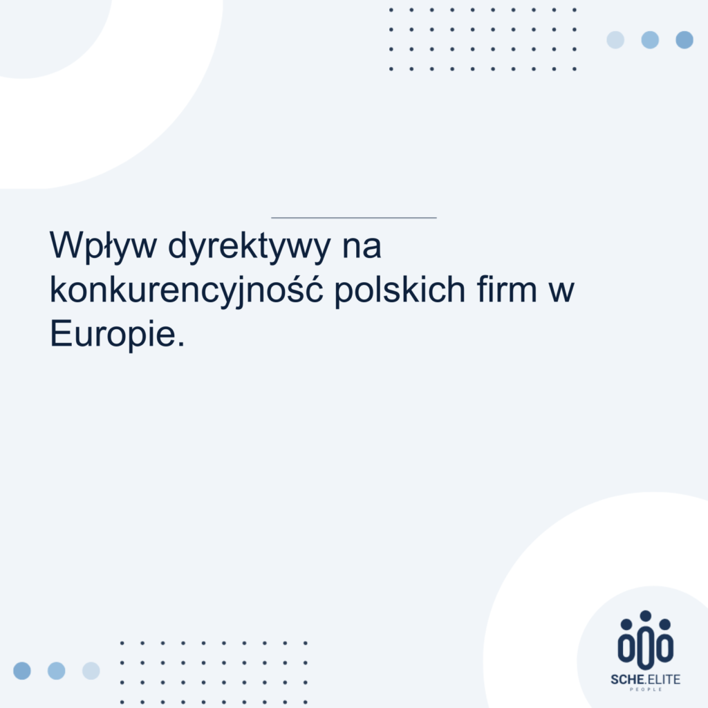 Wpływ dyrektywy na konkurencyjność polskich firm w Europie
