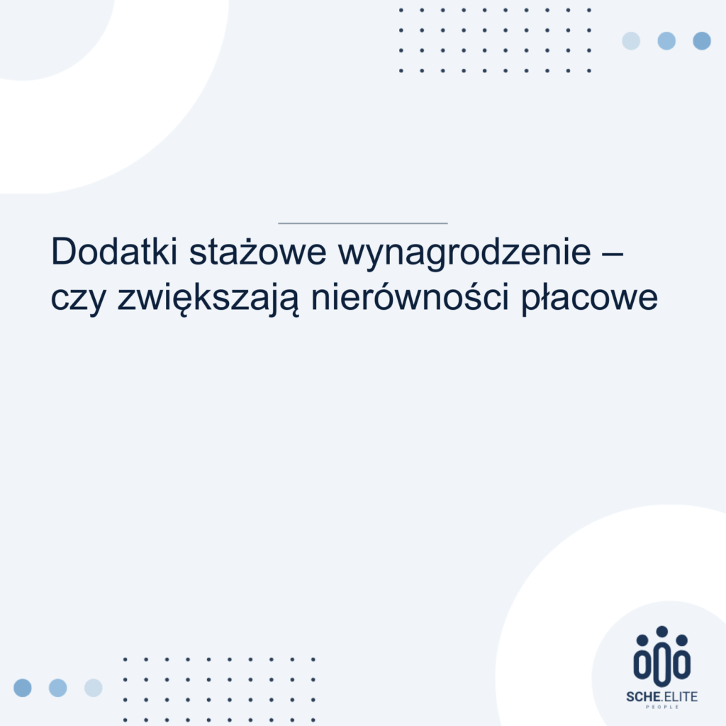 dodatki stażowe wynagrodzenie