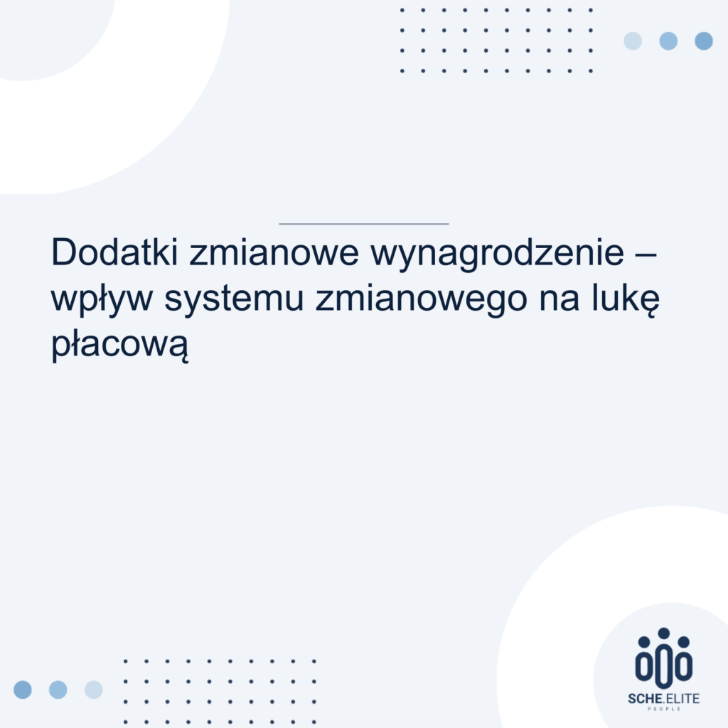 dodatki zmianowe wynagrodzenie