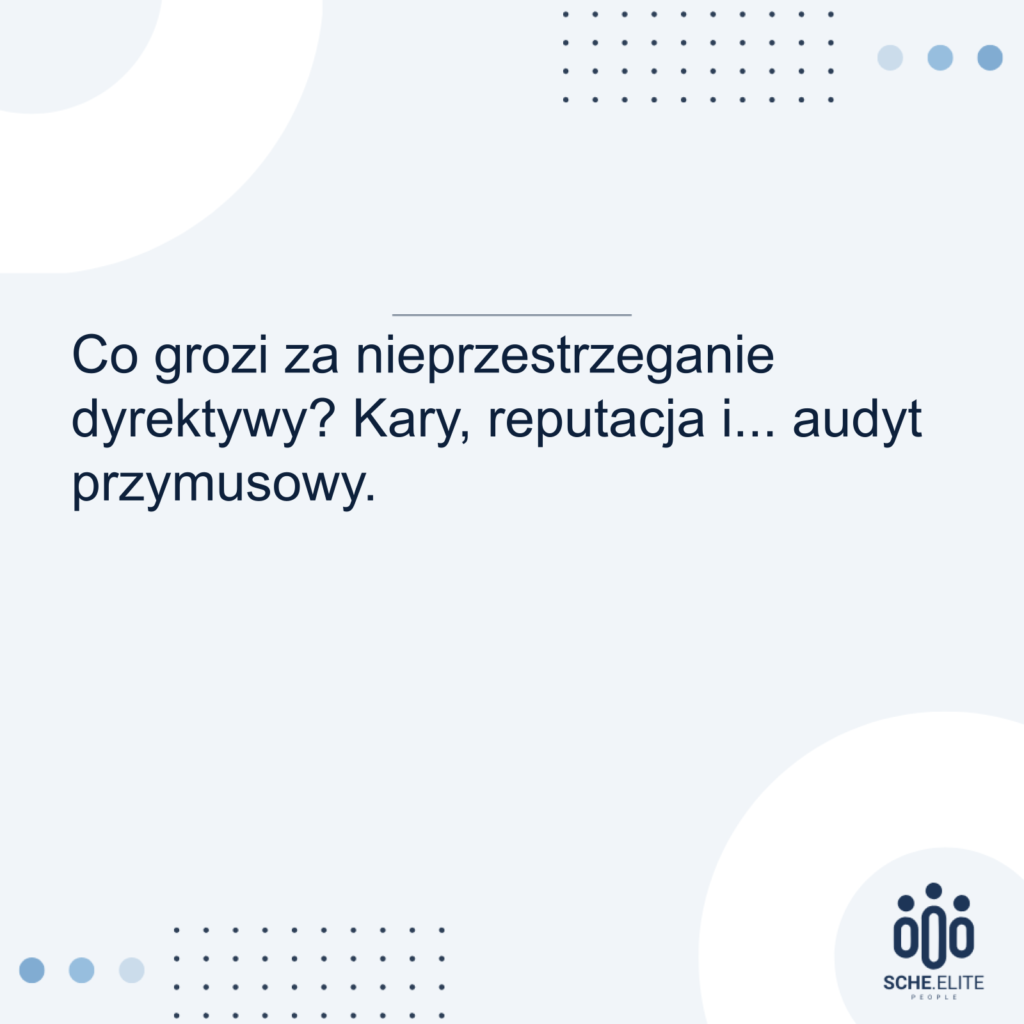 Co grozi za nieprzestrzeganie dyrektywy