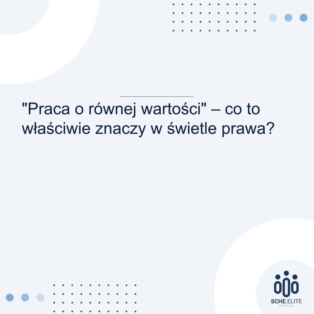 Praca o równej wartości